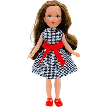 Panenka Panenka Mari´s v černo-bílých šatech od firmy Folk Artesanía (35 cm )