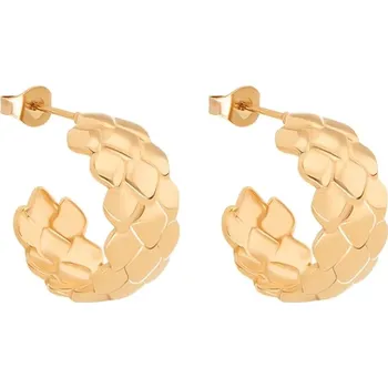 Náušnice Pozlacené náušnice Lilou Snake 262/16/KOL/NO2/PO zlatá GLD, vel. ONE SIZE