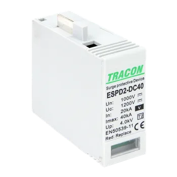 Přepěťová ochrana Tracon ESPD2-DC40-1000V Svodič přepětí DC, V , typ T2vložka 1000V (Tracon ESPD2-DC40-1000V)