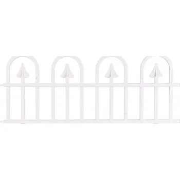 Plot Strend Pro Garden Ohrada Gardens F709, 61x32 cm, plastová, bílá, mini dekorační plot, bal. 4 ks