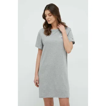 Dámská noční košile Bavlněná noční košile Tommy Hilfiger UW0UW04526.PPYX šedá 90X, vel. M