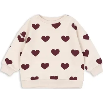 Chlapecká mikina Dětská mikina Konges Sløjd LOU SWEAT SHIRT OCS KS104346.PreSpring béžová 01X, vel. 134-140