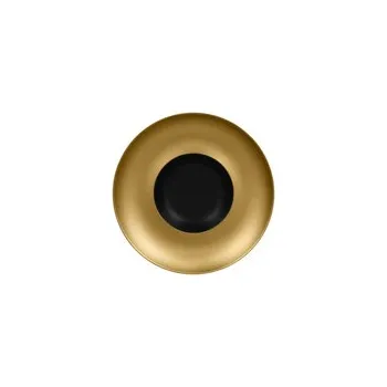 Talíř RAK Metalfusion talíř hluboký Gourmet 29 cm, černozlatý | RAK-MFFDGD29GB