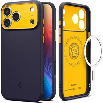 Pouzdro na mobilní telefon Pouzdro SPIGEN NANO POP MAG kompatibilní s MagSafe pro IPHONE 17 Pro blueberry navy