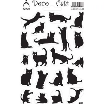 samolepka Dekorační koťata - Deco Cats - černobílé