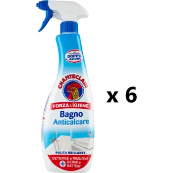 Chanteclair Odstraňovač vodního kamene do koupelen 6x625 ml- VÝHODNÉ BALENÍ