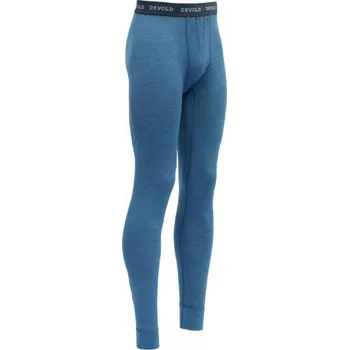 Pánské termo spodky Pánské termo kalhoty Devold Breeze Merino 150 Longs Man Blue Melange GO 181 124 A 258A 25/26