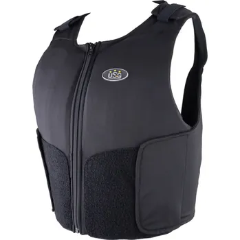 Jezdecká bezpečnostní vesta USG Chránič páteře Precto Dynamic Fit Happy size USG, černý XL