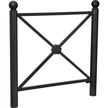 Zábradlí Procity Zábradlí Province délka 1072 mm, hlavice Boule, jednoduchý kříž s růžicí, barva černá RAL9005