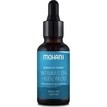 Pleťové sérum Mohani, Omlazující a rozjasňující sérum na obličej s vitaminem C 10 % a koenzymem Q10 30 ml