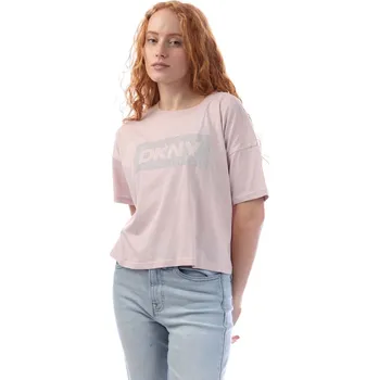Dámské tričko Tričko DKNY White pink 1181615 S