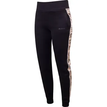 GUESS DÁMSKÉ KALHOTY S TEPÍM BRITNEY JOGGER BLACK V2YB15KB3P2 JBLK Velikost: XS