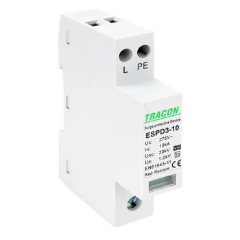 Přepěťová ochrana Tracon ESPD3-10-1+1P Svodič přepětí AC, typ T3neodnímatelný modul (Tracon ESPD3-10-1+1P)