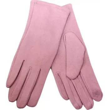 Šála Dámské jednobarevné rukavice v jemné st. růžové barvě velikost uni