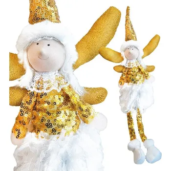 Vánoční dekorace Vánoční dekorace anděl 50 cm – zlatý
