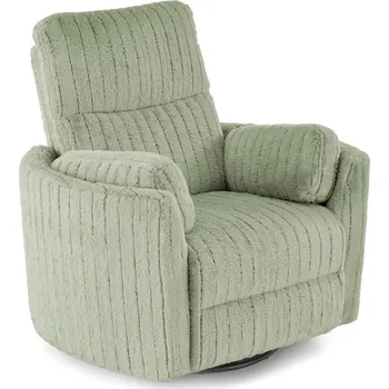 Křeslo TV křeslo PEGAS s elektrickým polohováním — otáčení, pohupování, látka, mátová