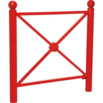 Zábradlí Procity Zábradlí Province délka 1072 mm, hlavice Boule, jednoduchý kříž s růžicí, barva červená RAL3020