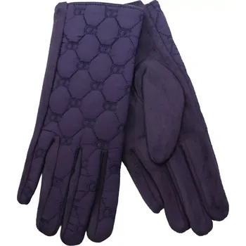 Šála Dámské prošívané rukavice s jemným vzorem v barvě navy velikost uni