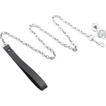 Anální kolík Anal Plug with Chain Leash OPRODUCTS