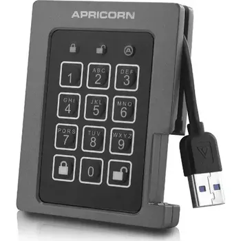 Externí pevný disk Apricorn Aegis Padlock Fortress 512GB černá (A25-3PL256-S512F)