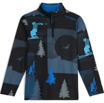 Dětský rolák Spyder Jacobs 1/2 zip Black 38C013500-BLK 25/26