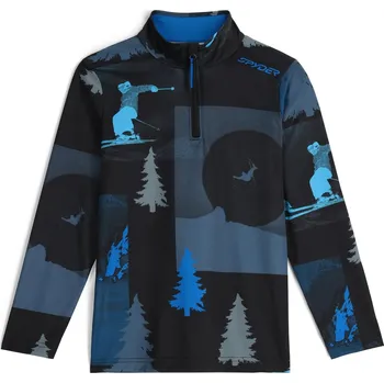 Cyklistické kalhoty Dětský rolák Spyder Jacobs 1/2 zip Black 38C013500-BLK 25/26