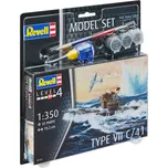Revell ModelSet Ponorka 65154 - German Submarine Type VII C/41 (1:350)