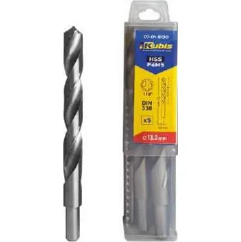 Vrták Vrták vybrušovaný HSS-G do kovu P6M5 10.0mm, vrcholový úhel 118*, DIN338