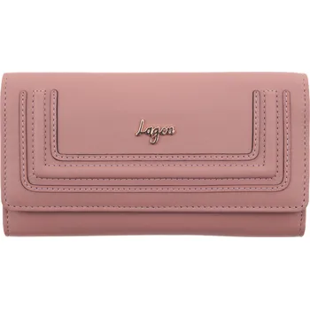 Peněženka Dámská kožená peněženka Lagen Atreya PEACH