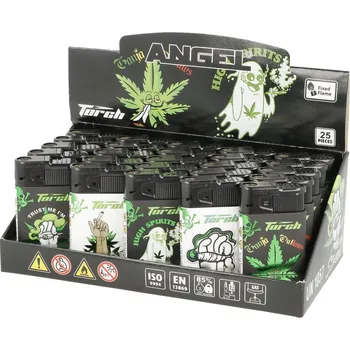 Zapalovač Zapalovač Angel JET Cannabis Design