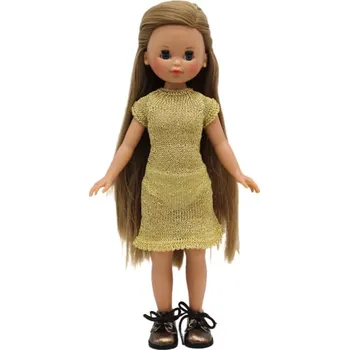 Panenka Panenka Elena ve zlatavých šatech od firmy Folk Artesanía (35 cm )
