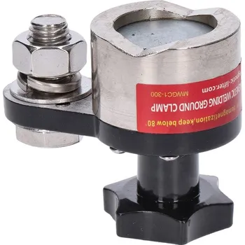 Příslušenství ke svářečce magnetická zemnící svěrka, neodym, vypínací - magnetická svorka, magnet na svařování, nosnost 70 kg, proud max. 600A, materiál neodym