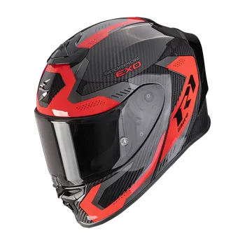 Motodoplněk Moto přilba SCORPION EXO-R1 EVO CARBON AIR PROPEL černo/červená XXL