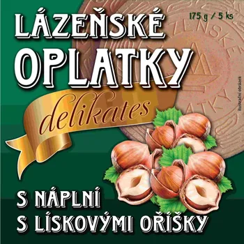 Lázeňské oplatky s&nbsp;lískovými oříšky 175g