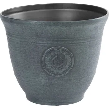 Květináč Strend Pro Garden Květináč Strend Pro, efekt kovu, zelený, 25x30 cm