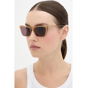 Sluneční brýle Sluneční brýle Saint Laurent dámské, béžová barva, SL 737 MICA THIN SL.737.MICA.THIN 80A, vel. 54