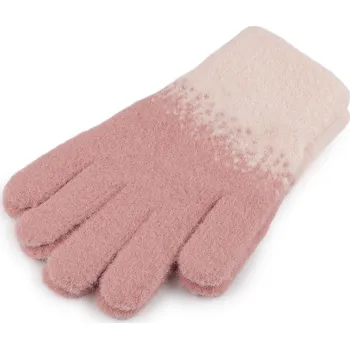 Rukavice Dámské pletené rukavice Varianta: 11 pudrová růžová světlá, Balení: 1 pár
