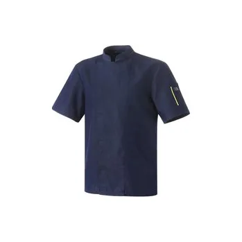 Gastro oděv Nero rondon, denim jeans, kr. rukáv, XL