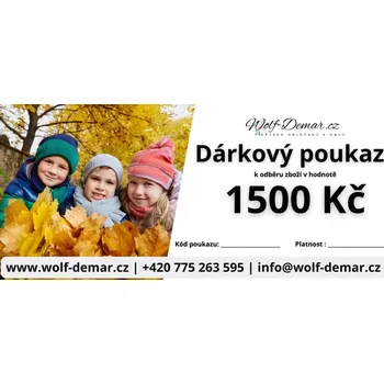 Dárkový potravinový koš Dárkový poukaz Wolf-Demar.cz v hodnotě 1500 Kč