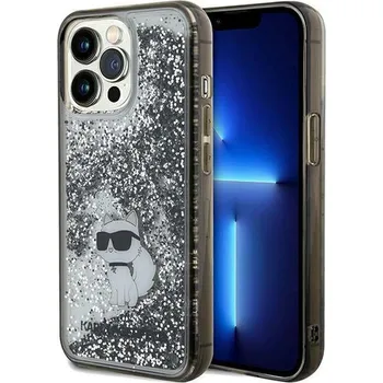 Originální pouzdro KARL LAGERFELD KLHCP13XLKCNSK pro iPhone 13 Pro Max (Liquid Glitter C / transparentní)