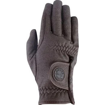 Jezdecké rukavice RSL Rukavice jezdecké Georgia RSL, unisex, hnědé S