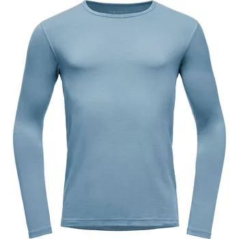 Pánské lehké vlněné triko Devold Breeze Plus Merino 200 Shirt Man GO 183 221 C 247A Skyblue 25/26 L