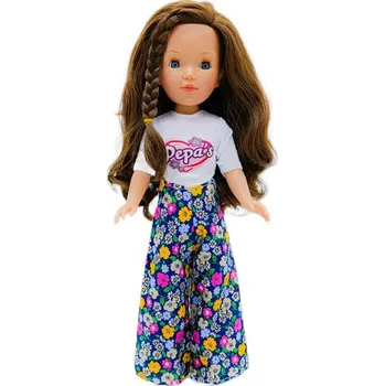 Panenka Panenka Pepa´s v květovaných kalhotech od firmy Folk Artesanía (41 cm )