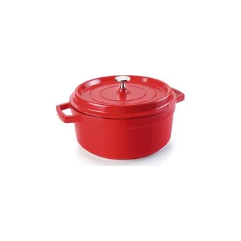 Hrnec Hrnec kulatý, pr. 28 cm, červený