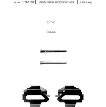 Brzdová destička Sada příslušenství brzdových destiček QUICK BRAKE