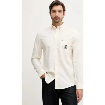 Pánská košile Bavlněná košile Tommy Hilfiger MW0MW40890 béžová 01X, vel. XL