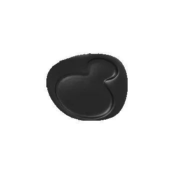 Talíř RAK Talíř s důlkem 24 × 20 cm, černá | RAK-NFNBFP24BK