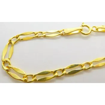 Řetízek Klenoty Budín Pánský zlatý řetízek ze žlutého zlata KÁVOVÉ ZRNO 585/2,05gr 50cm HK6276 (Klenoty Budín Pánský zlatý řetízek ze žlutého zlata KÁVOVÉ ZRNO 585/2,05gr 50cm HK6276)