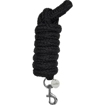 Kieffer Vodítko Satin Shine Kieffer, 2 m, černé s karabinou