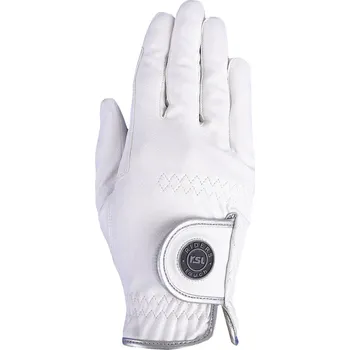 Jezdecké rukavice RSL Rukavice jezdecké Georgia RSL, unisex, bílé XXS